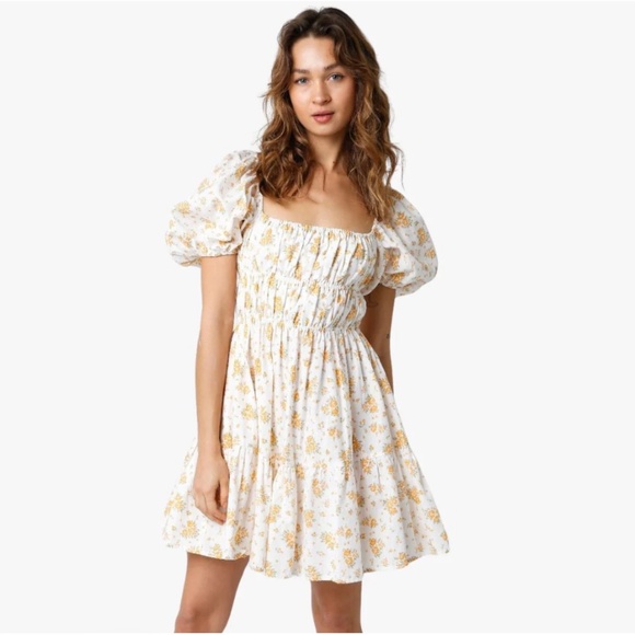 NWT Olivaceous Floral Mini Dress - Picture 1 of 7